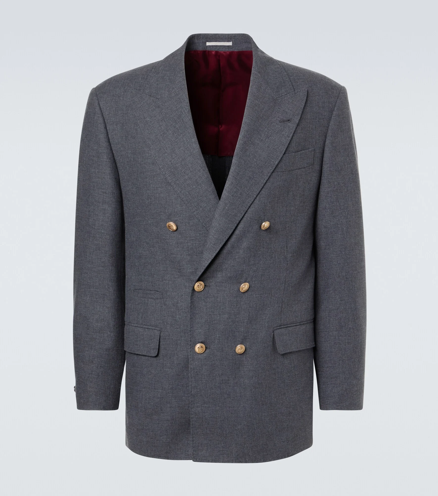 Wool, cotton, and silk blazer - 1