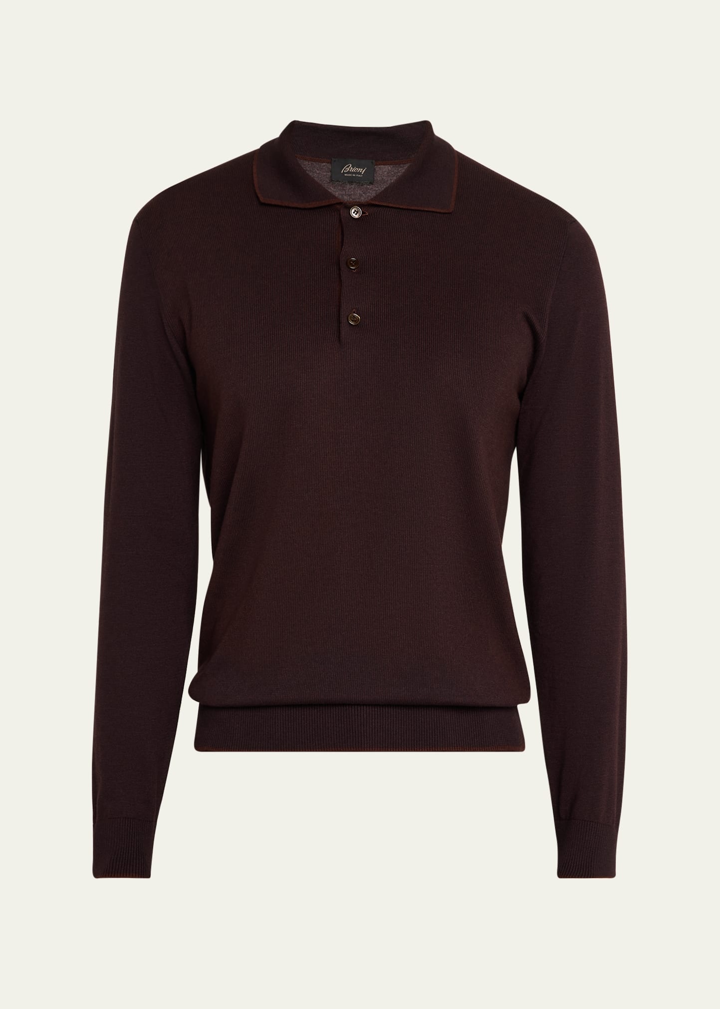 Men's Wool-Silk Polo Shirt - 1