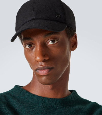 GIORGIO ARMANI Wool and cashmere-blend baseball cap outlook