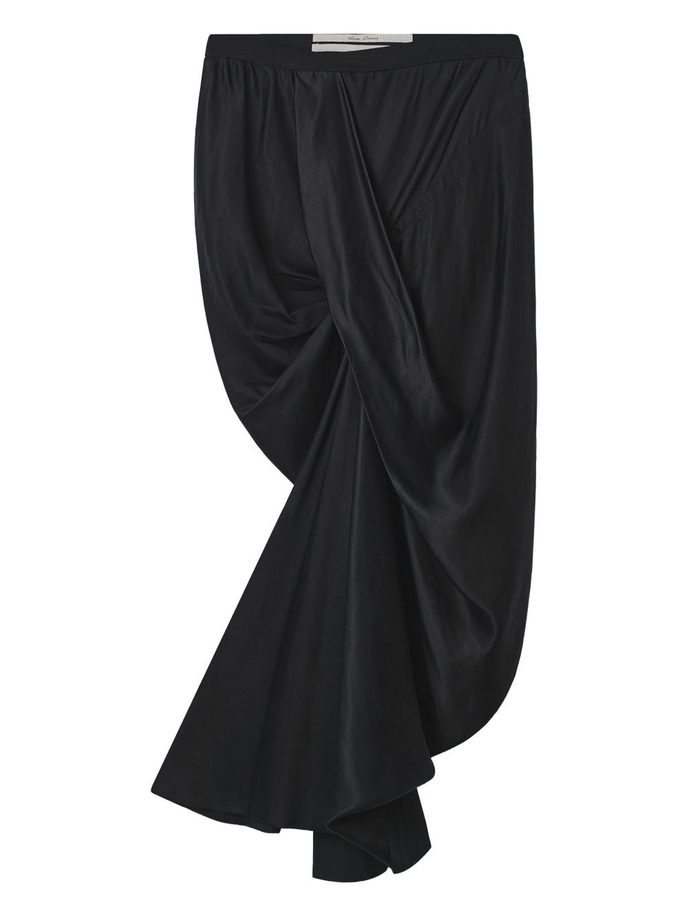 Seb draped asymmetrical midi skirt - 3