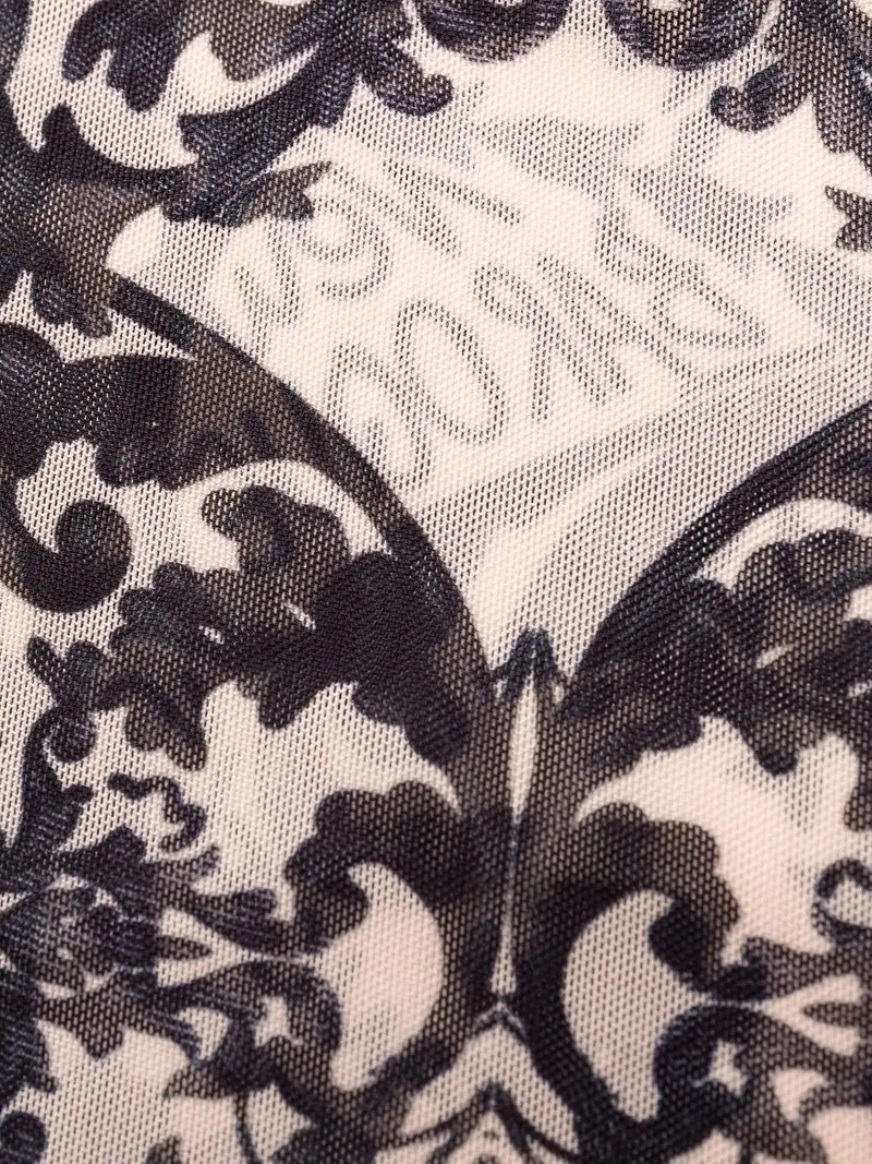 New Baroque printed tulle leggings 8