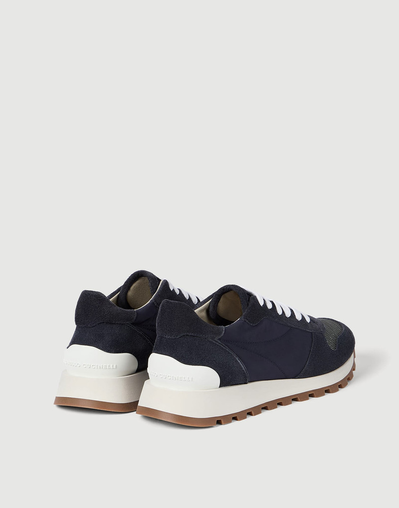 Brunello Cucinelli Techno fabric runners with precious toe outlook