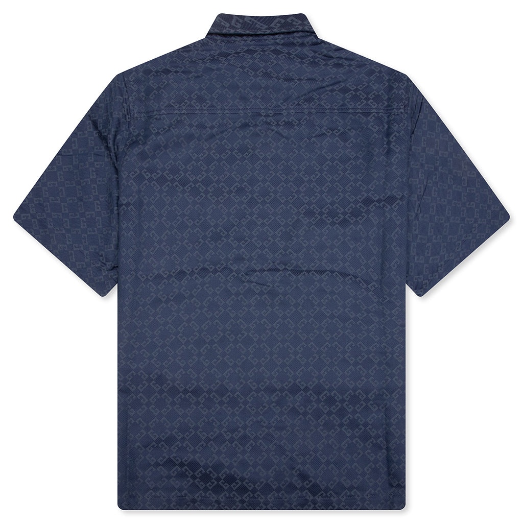 SHINY MONOGRAM 72 DENIM SHIRT - GREY/BLUE - 2