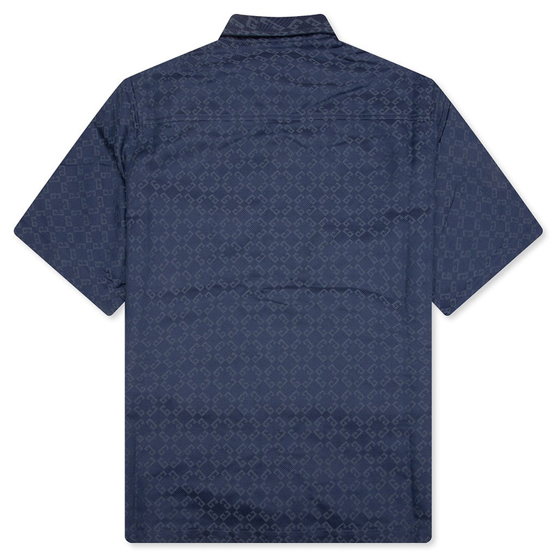 Givenchy SHINY MONOGRAM 72 DENIM SHIRT - GREY/BLUE outlook
