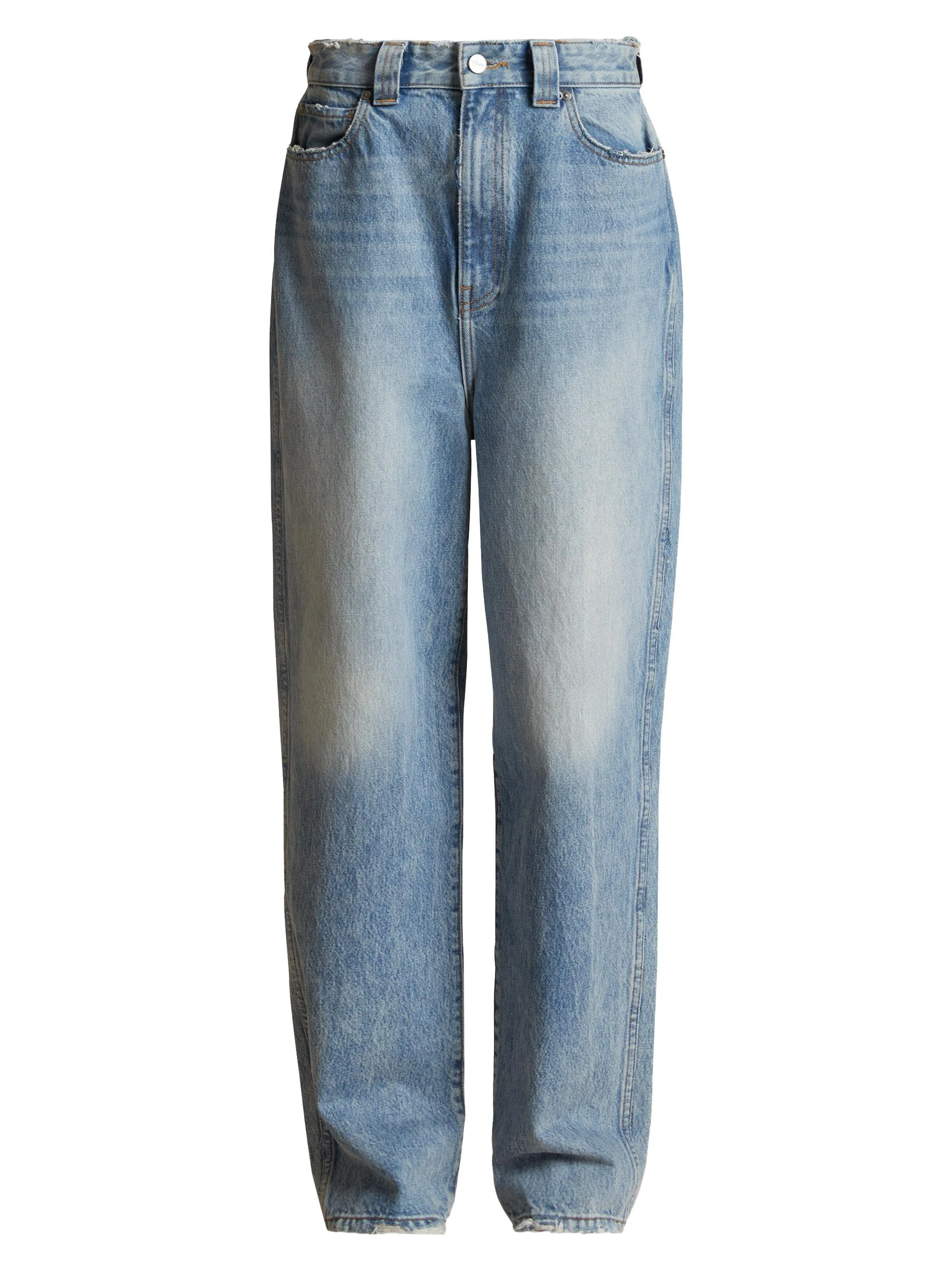 Women's Martin Wide-Leg Jeans - Distressed Bryce - 1