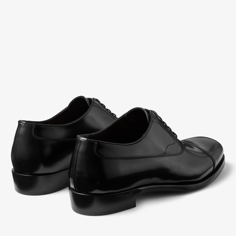 JIMMY CHOO Vine Lace Up Black Smooth Calf Leather Lace Up Shoes outlook