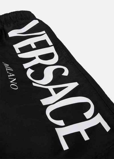 VERSACE Logo Long Swim Shorts outlook