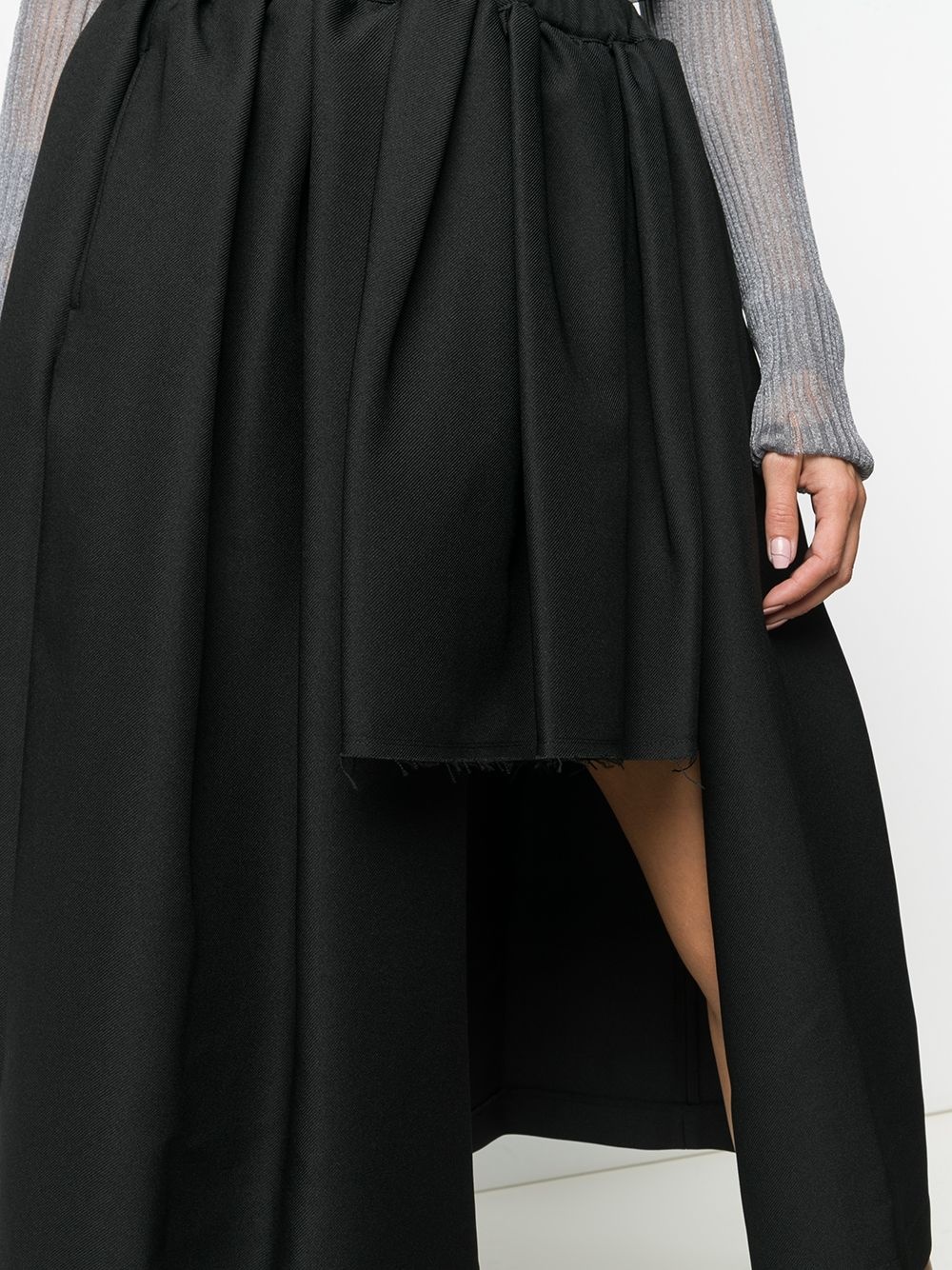 pleated high-low skirt  - 5