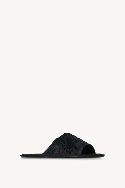 The Row Frances Open Toe Slipper in Silk and Acetate outlook