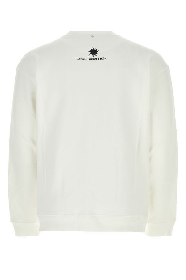 ★OAMC★ Eider Falls Sweatshirt Off White 23E28OAJ22COT00835 OAMC Oamc Man White Cotton Oversize Eider Falls Sweatshirt