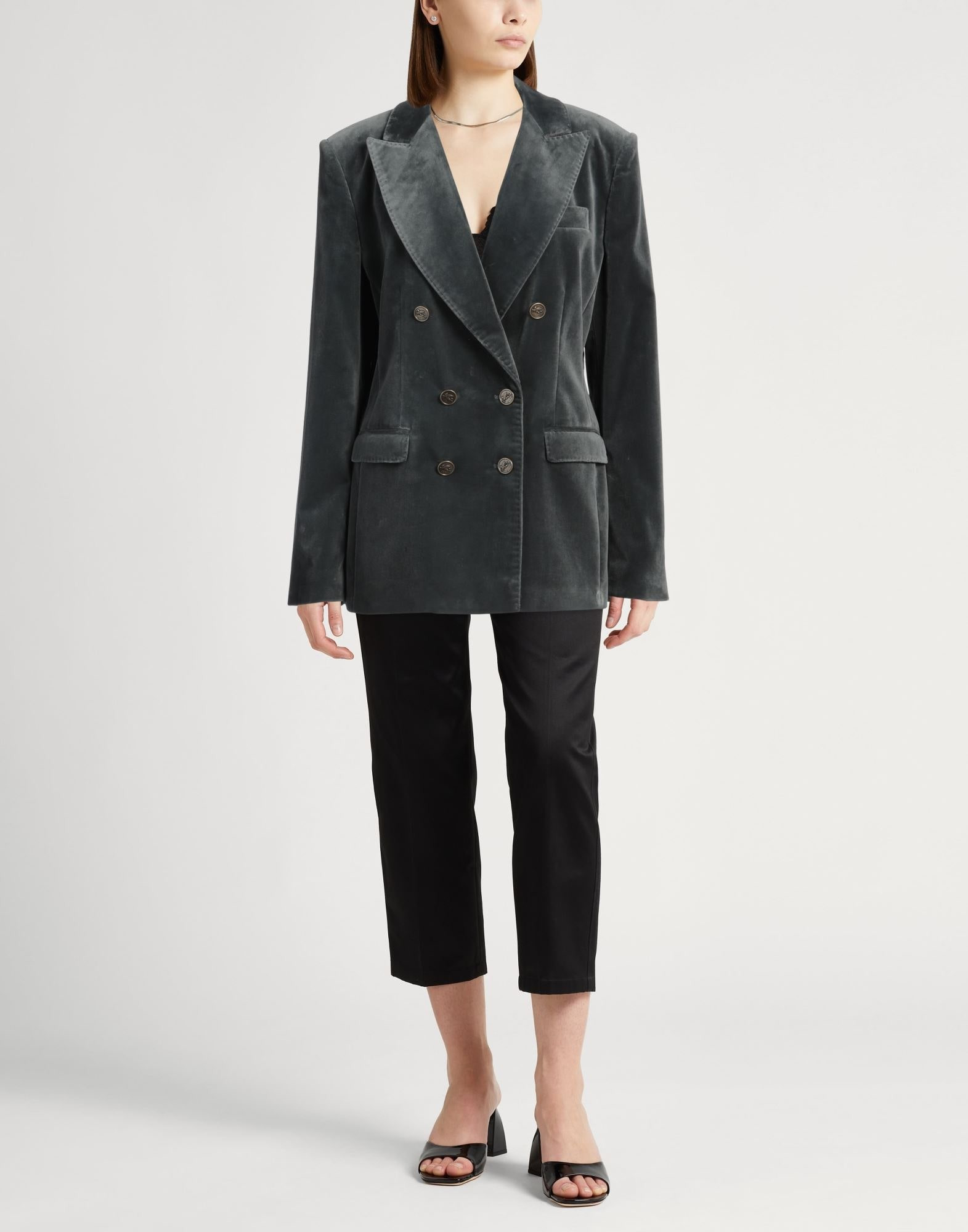 Gunmetal Women's Blazer - 3