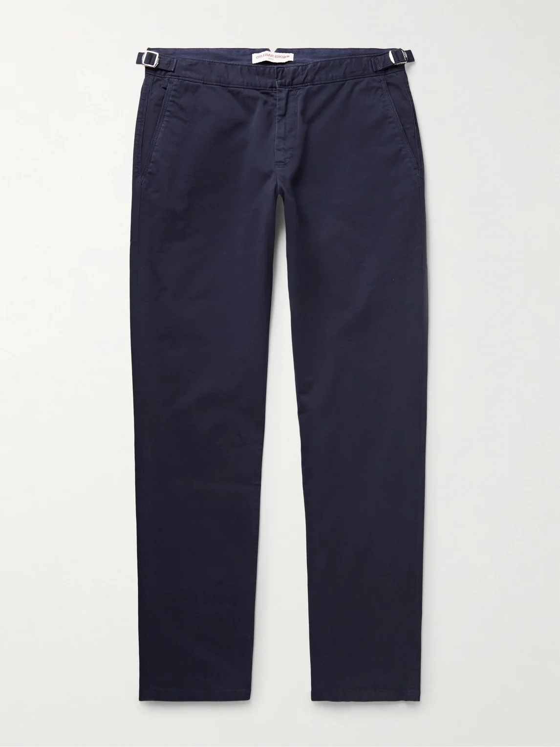 Fallon Straight-Leg Cotton-Blend Twill Trousers - 1