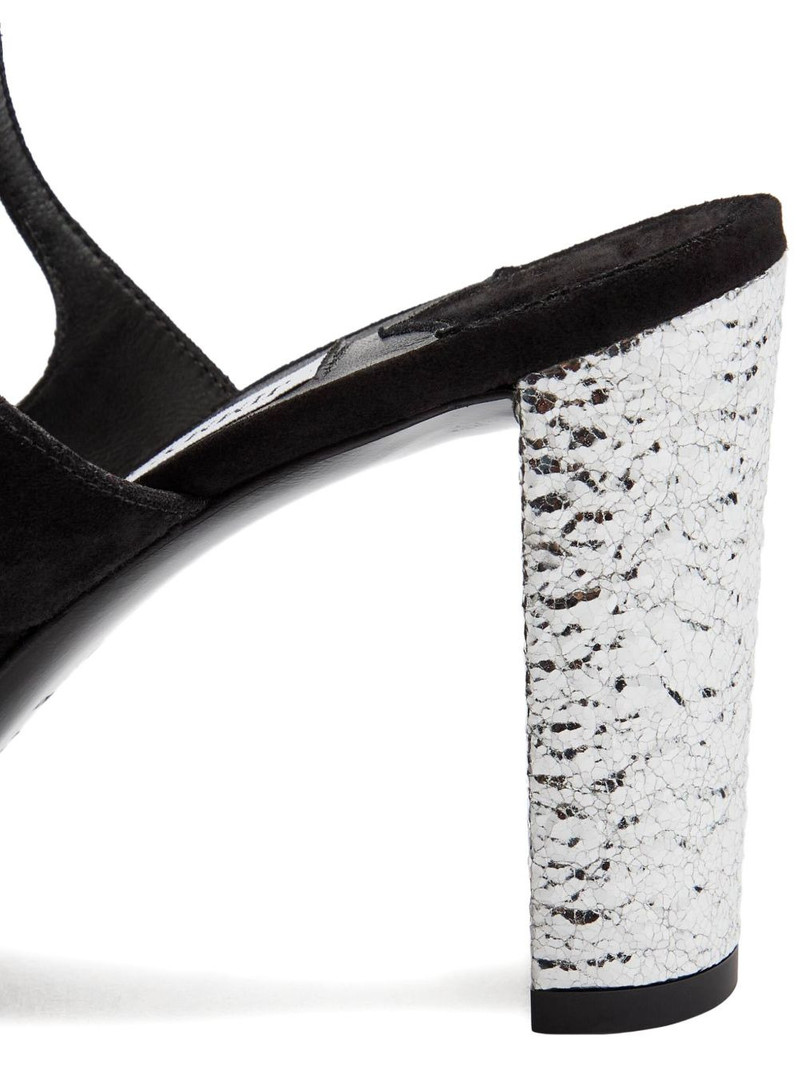 JIMMY CHOO 85mm Azie textured sandals outlook