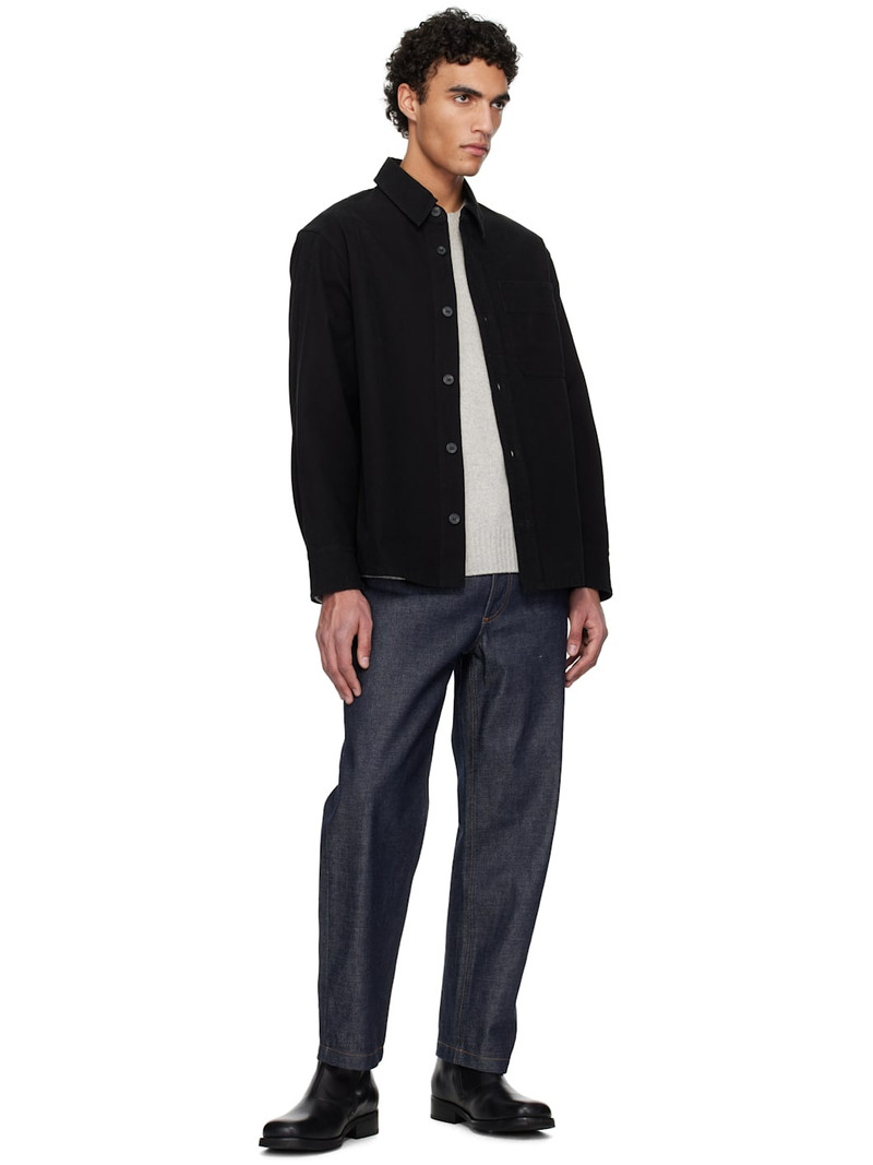 A.P.C. A. P.C. Black Basile Brodée Poitrine Overshirt outlook