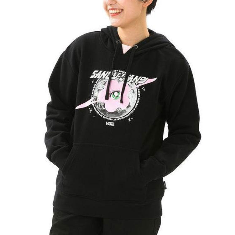(WMNS) Vans x Sandy Liang BFF Hoodie 'Black' VN0A7RLHYOD - 3