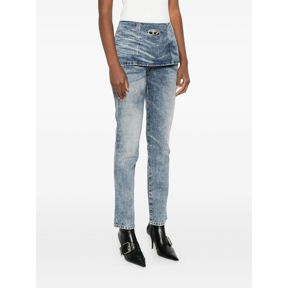 Diesel Blue Denim - Straight-Leg Jeans Women - 4