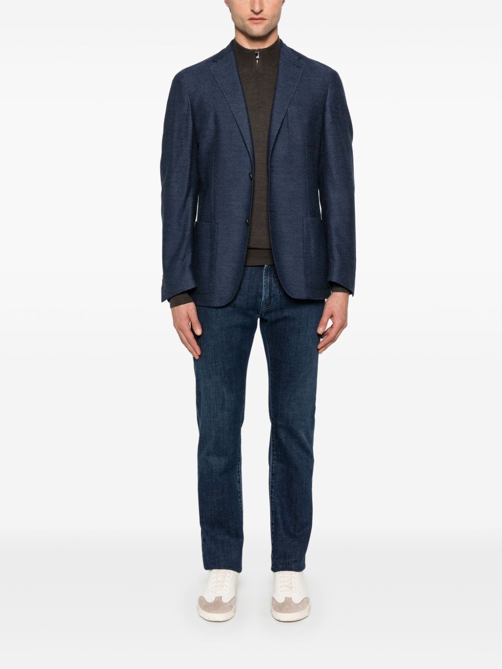 textured blazer - 2