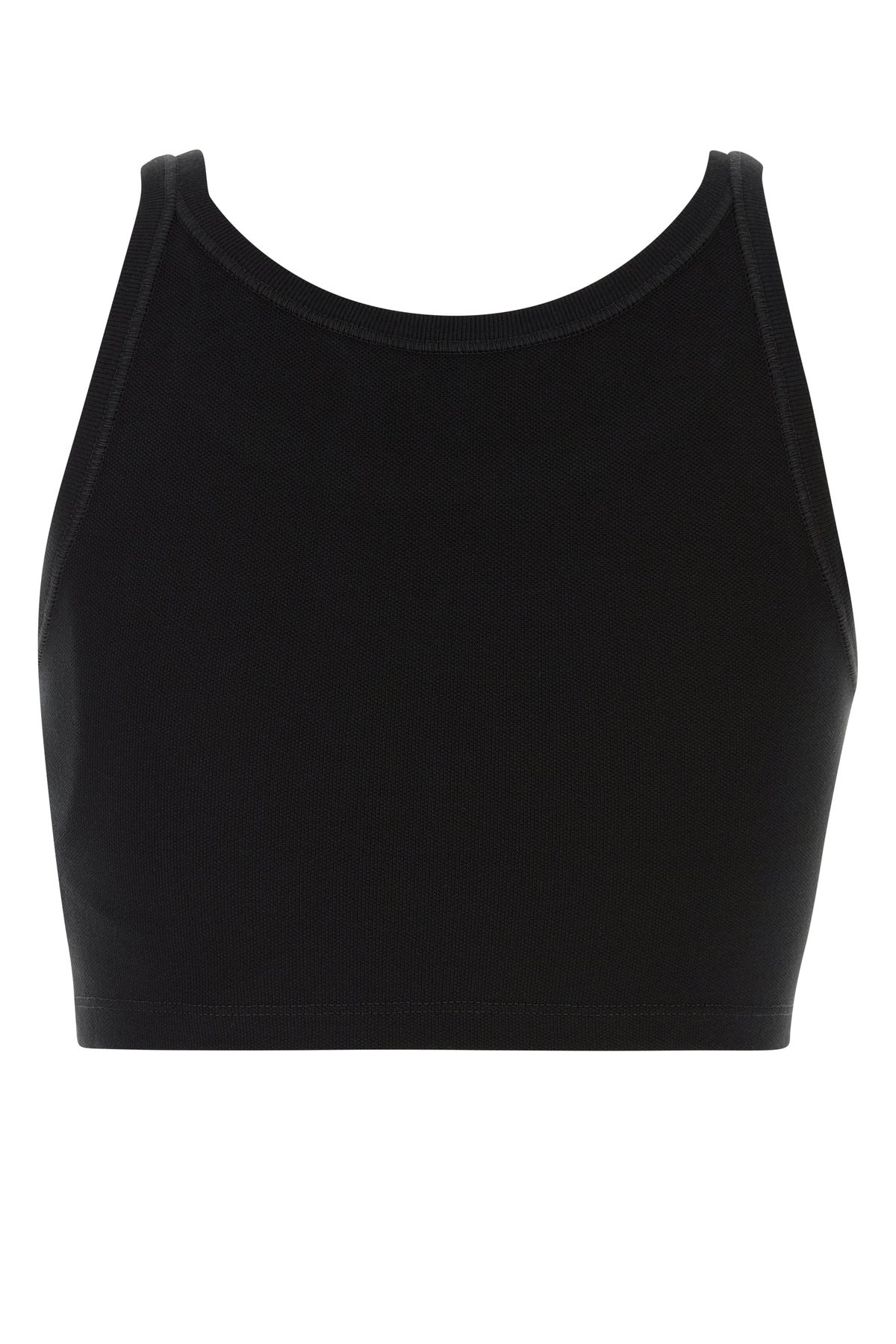 Black piquet top - 2
