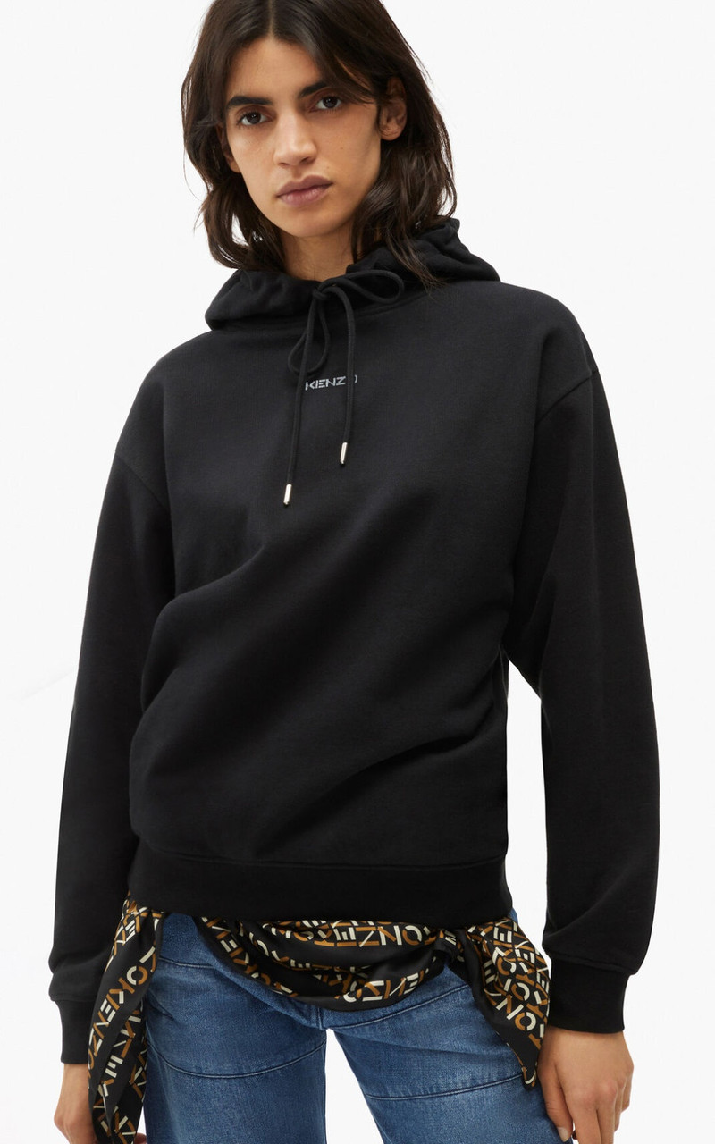 KENZO Micro KENZO Logo hooded sweatshirt outlook