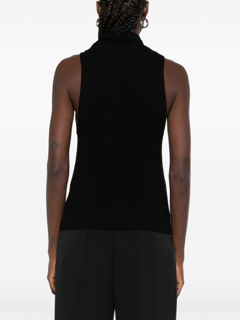 high-neck sleeveless top - 4