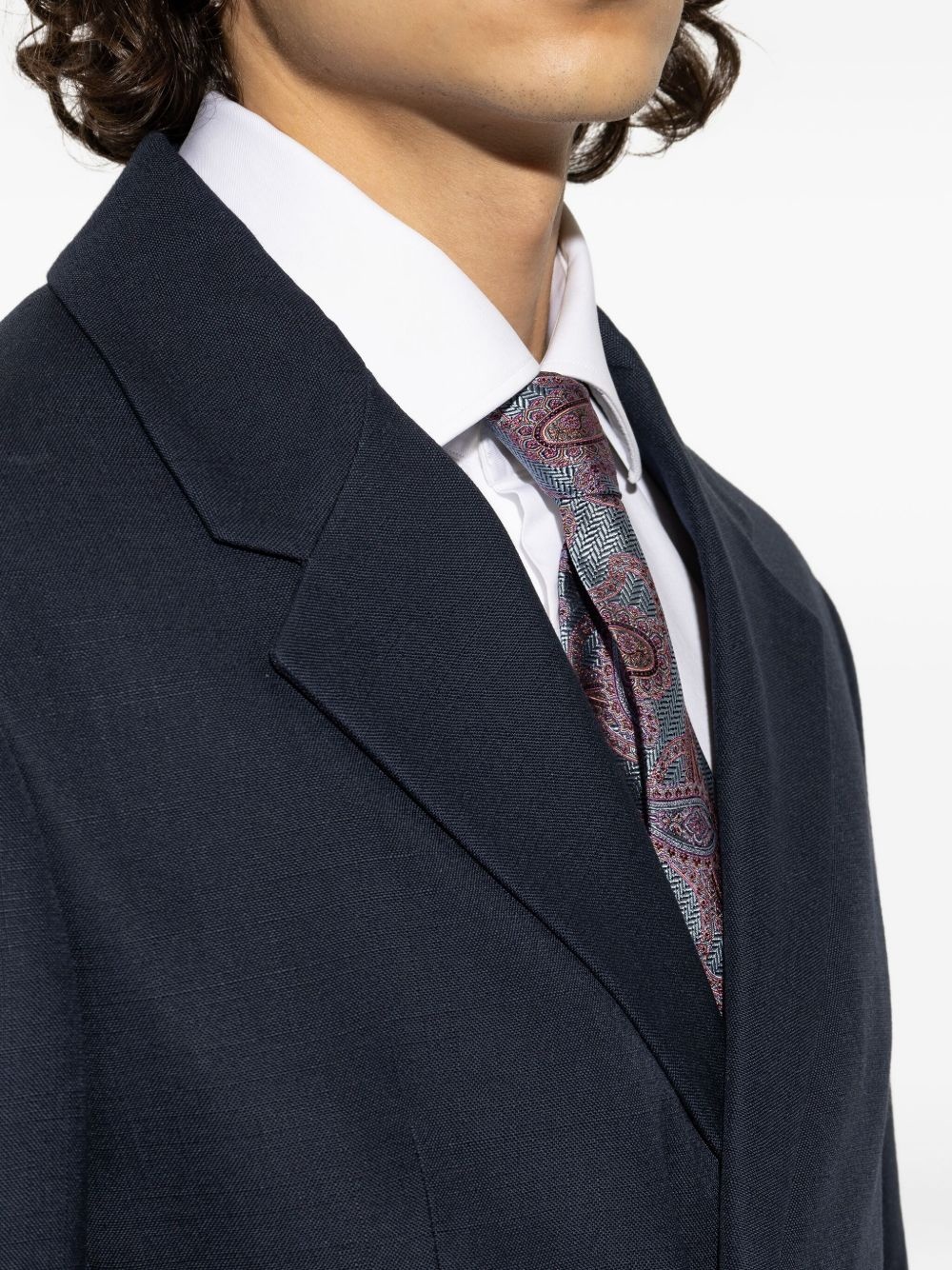 paisley-pattern silk tie - 4