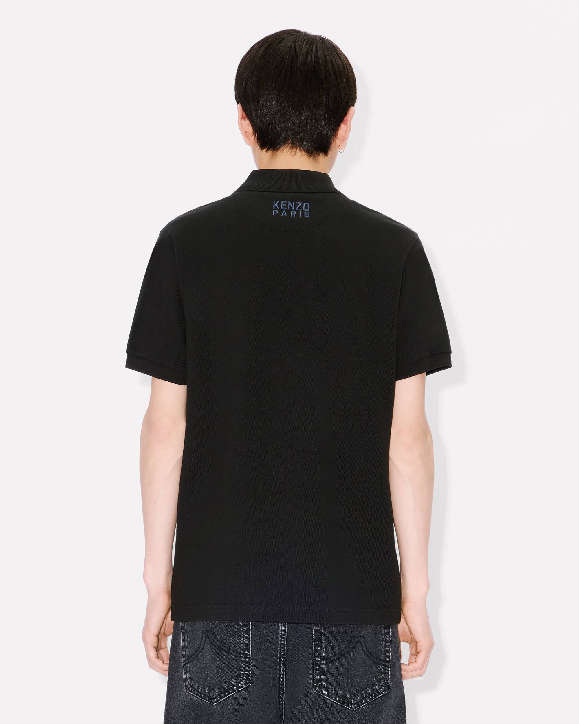 'KENZO Happy Tiger' embroidered slim polo in cotton - 4
