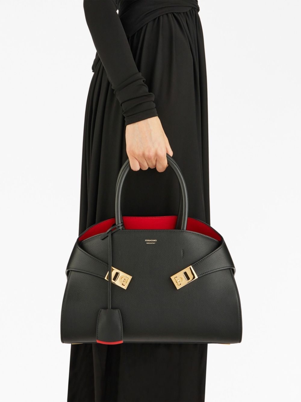 small Hug leather tote bag - 2