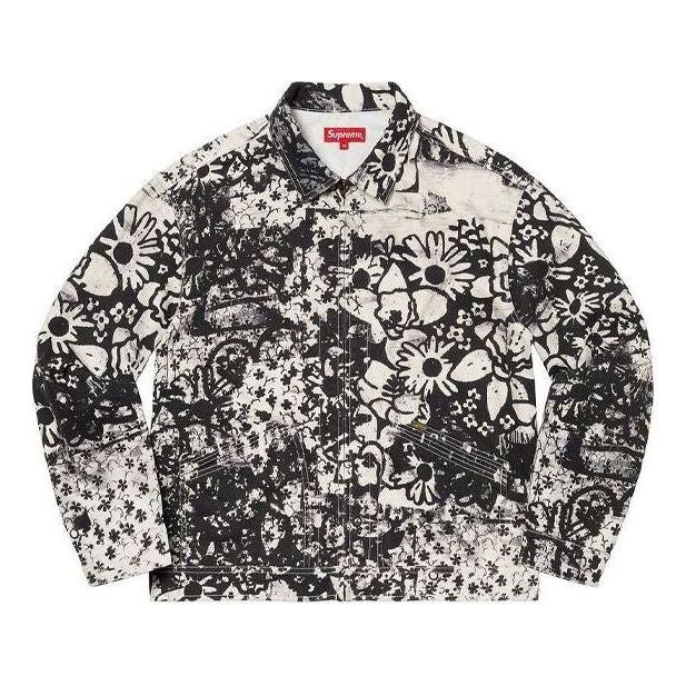 Supreme x Christopher Wool Denim Work Jacket 'White Black' SUP-FW21-298 - 1