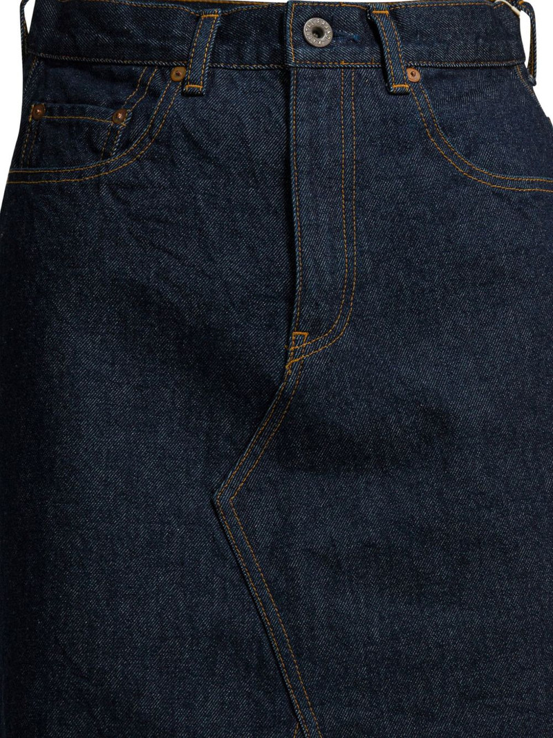 denim pencil midi skirt 3