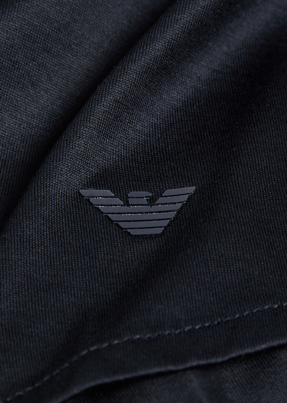 Emporio Armani Logo-appliqué Jersey Shirt - 5