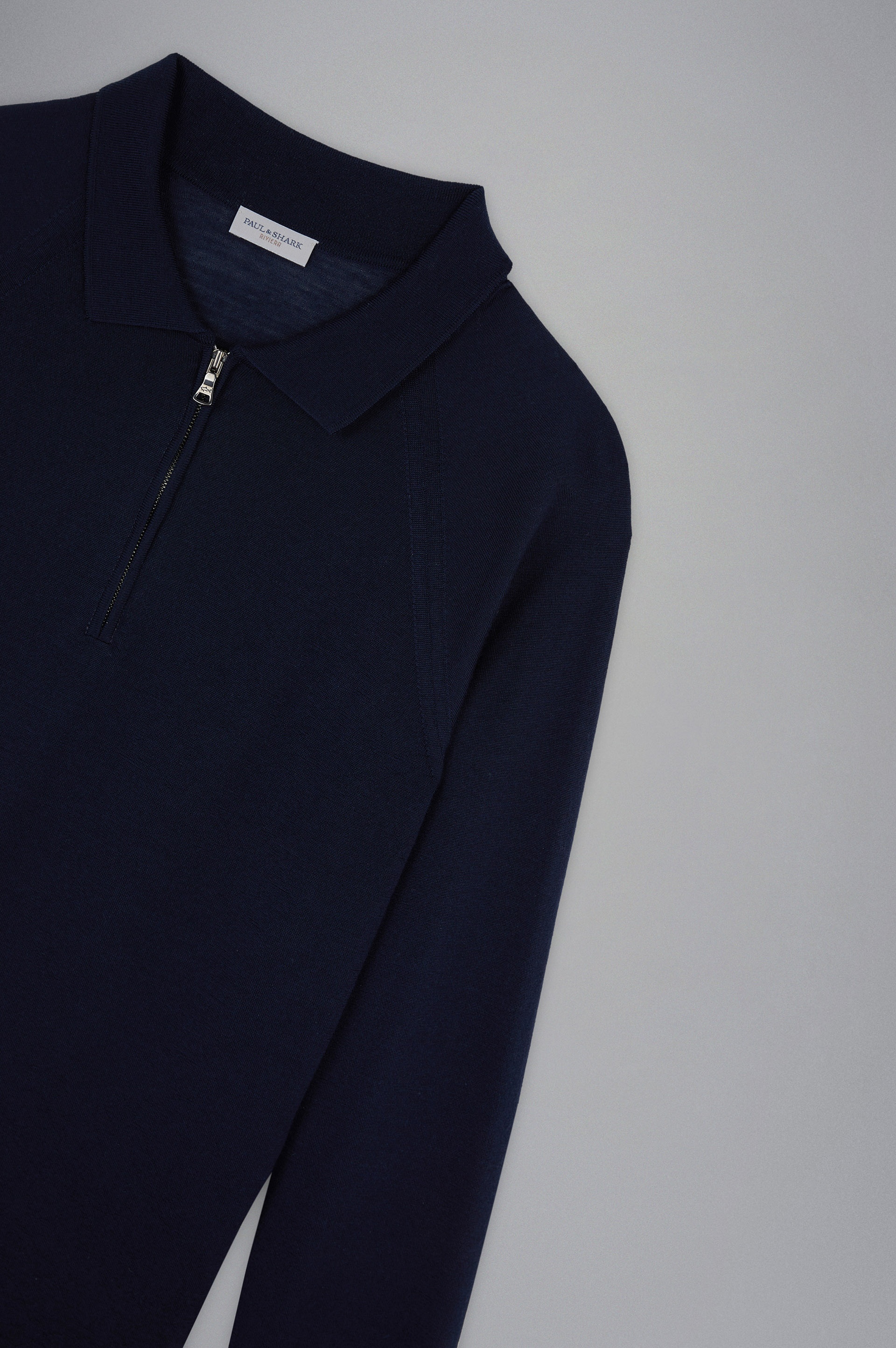 WOOL POLO SHIRT WITH ZIP - 5