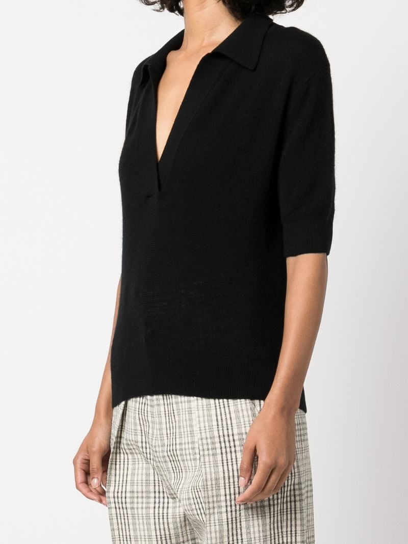 Jo shortsleeved cashmere polo top - 3