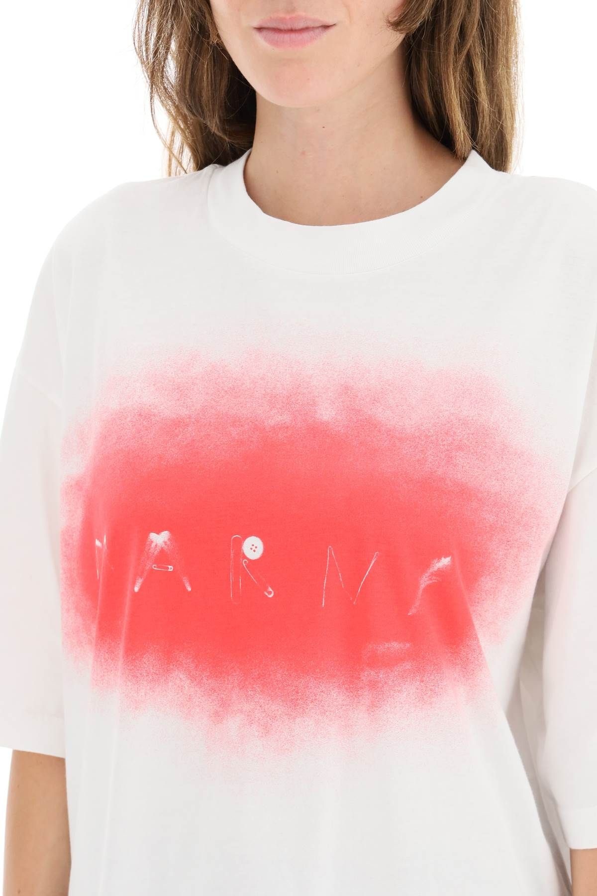 SPRAY PRINT OVERSIZED T-SHIRT - 5