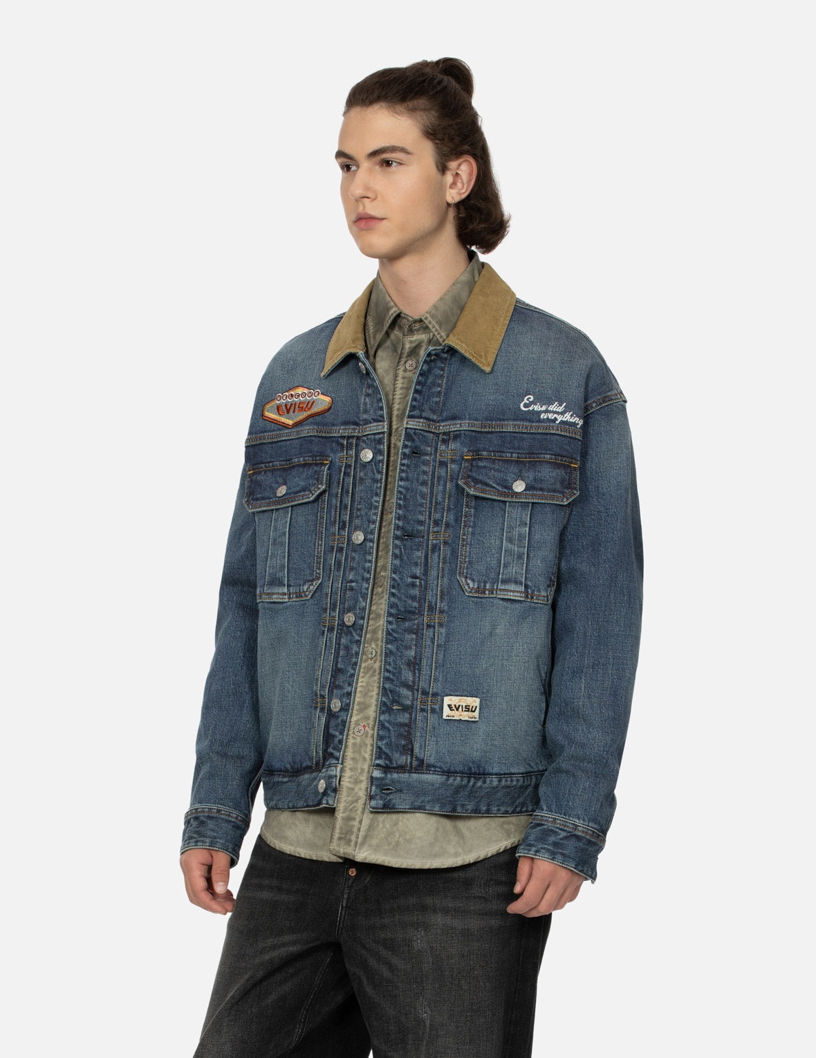 EBISU EMBROIDERY LOOSE FIT DENIM JACKET - 7
