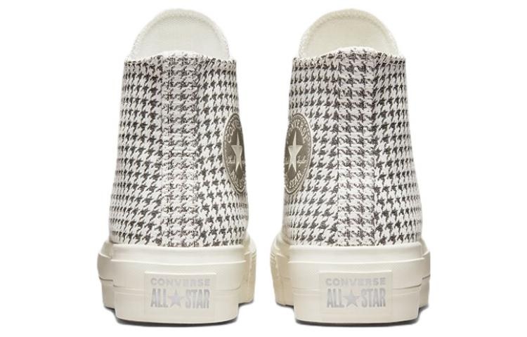 (WMNS) Converse Chuck Taylor All Star Lift Platform High 'Houndstooth Shine - Egret Pure Silver' A04 - 5