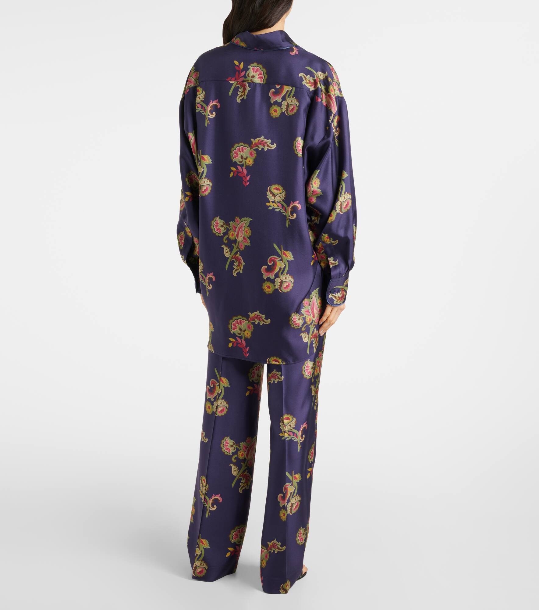 Printed silk shirt - 3