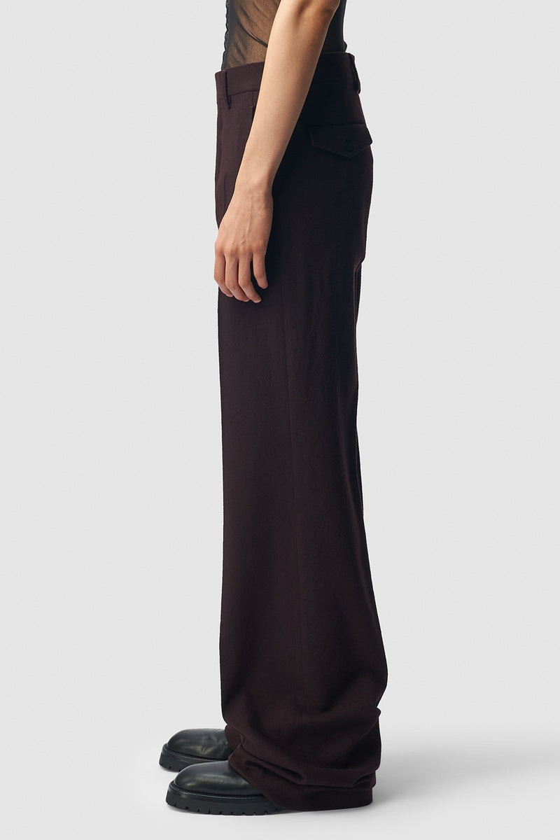 Ann Demeulemeester Gaspar Flared Leg Comfort Trousers outlook