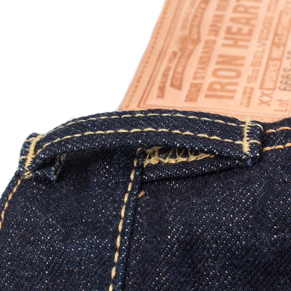 IH-666S-18 18oz Vintage Selvedge Denim Slim Straight Cut Jeans - Indigo - 14