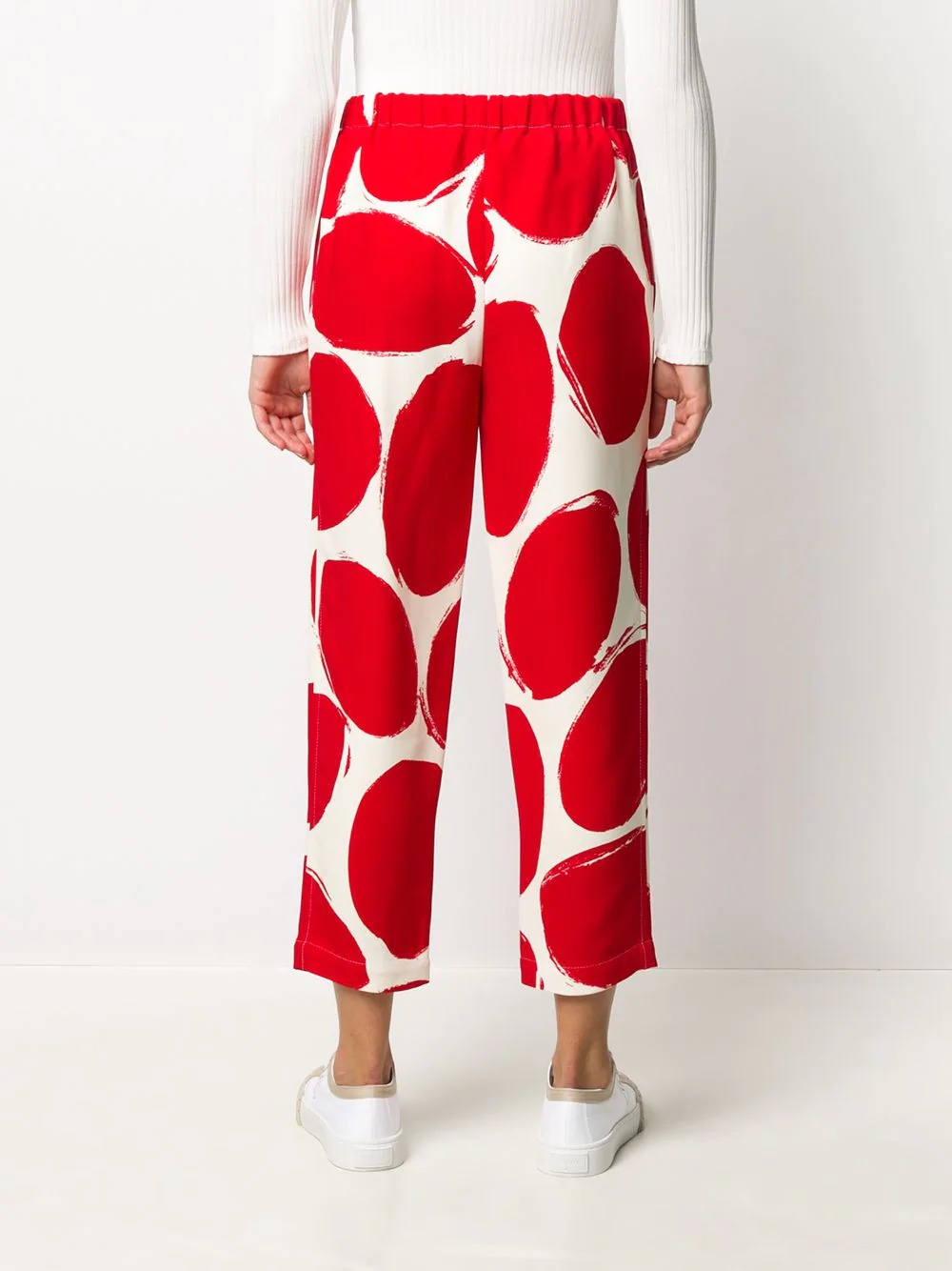 printed crop trousers - 4