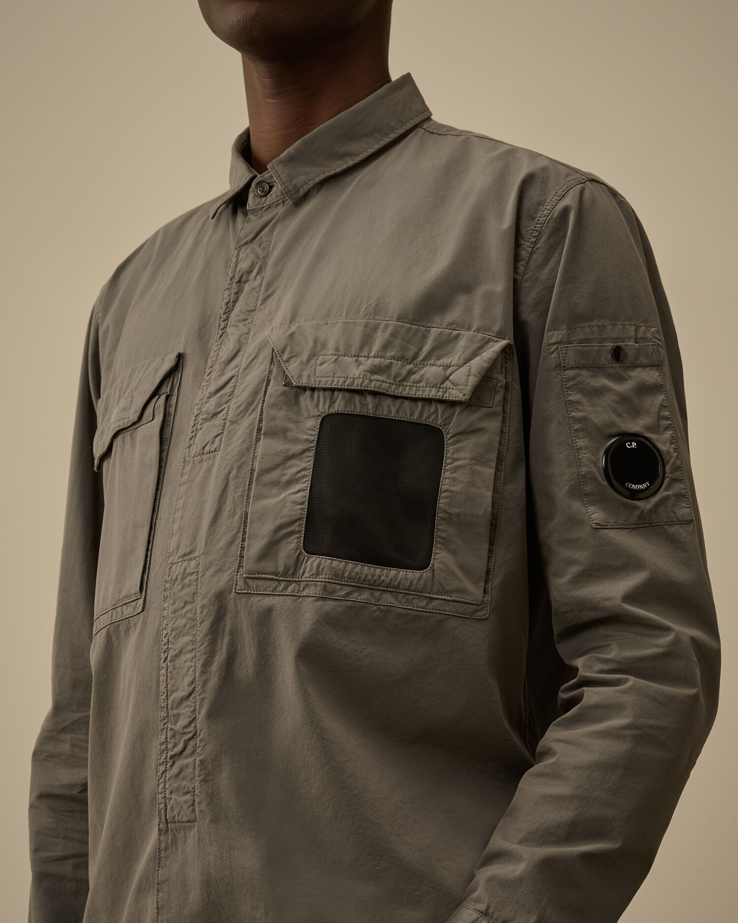 Organic Gabardine Lens Overshirt - 5