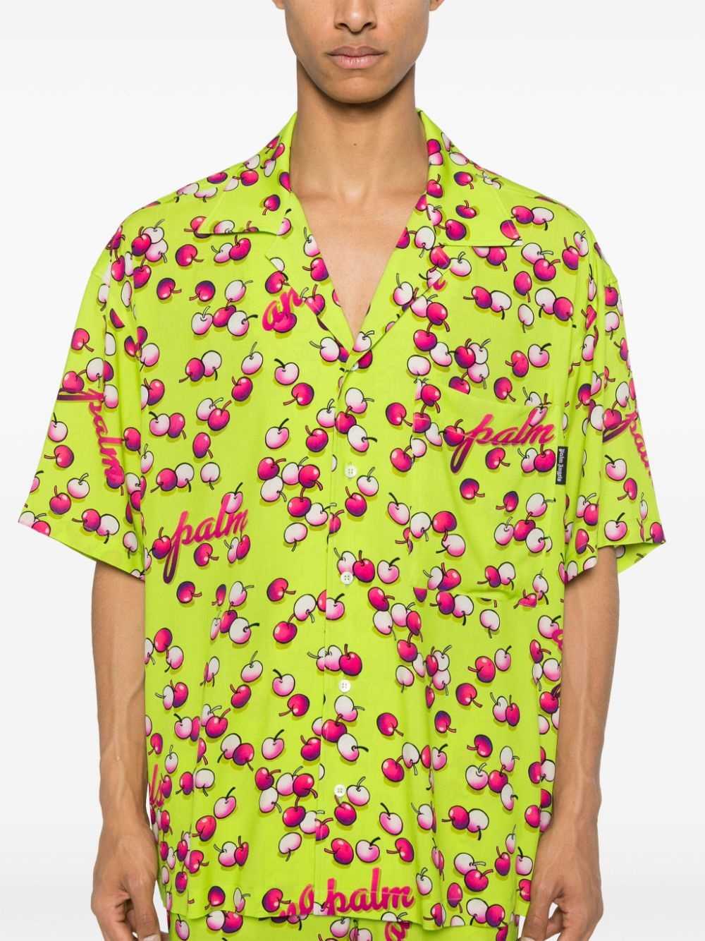 cherry-print shirt - 5