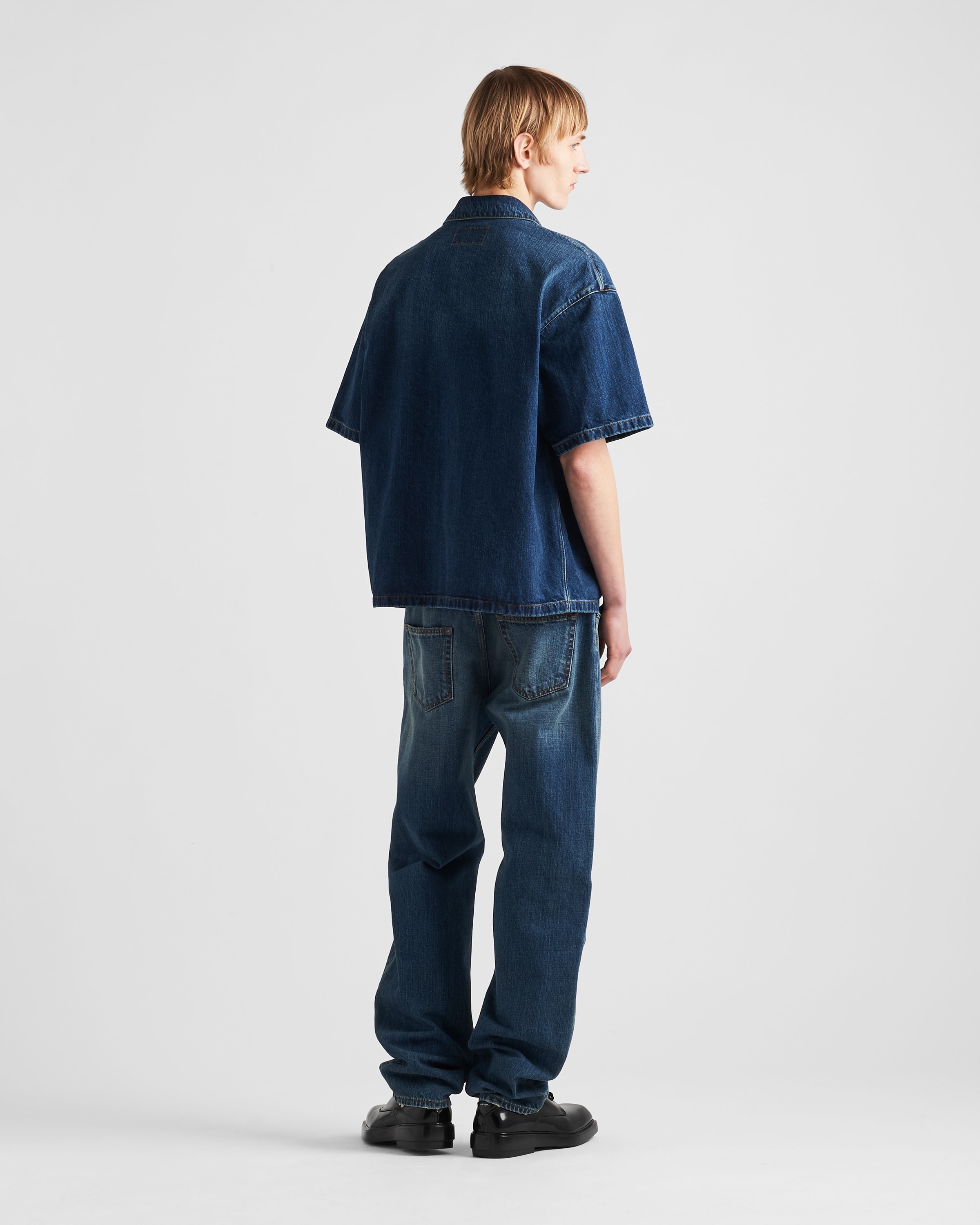 PRADA＊Velvet denim shirt ベルベット デニムシャツ＊送料込 0400021423155_BLUE?wid=830&hei