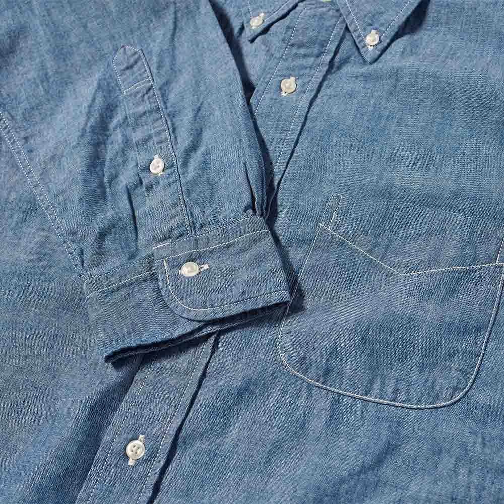 orSlow Button Down Chambray Shirt - 2