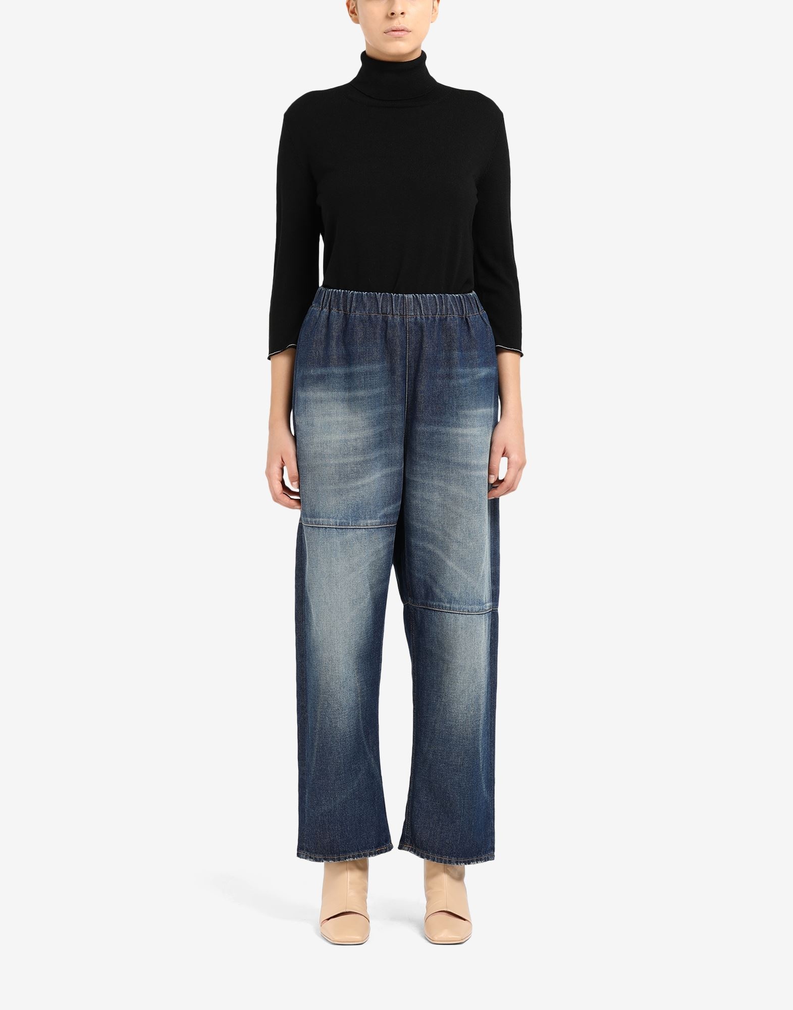 Elasticated waistband jeans - 2
