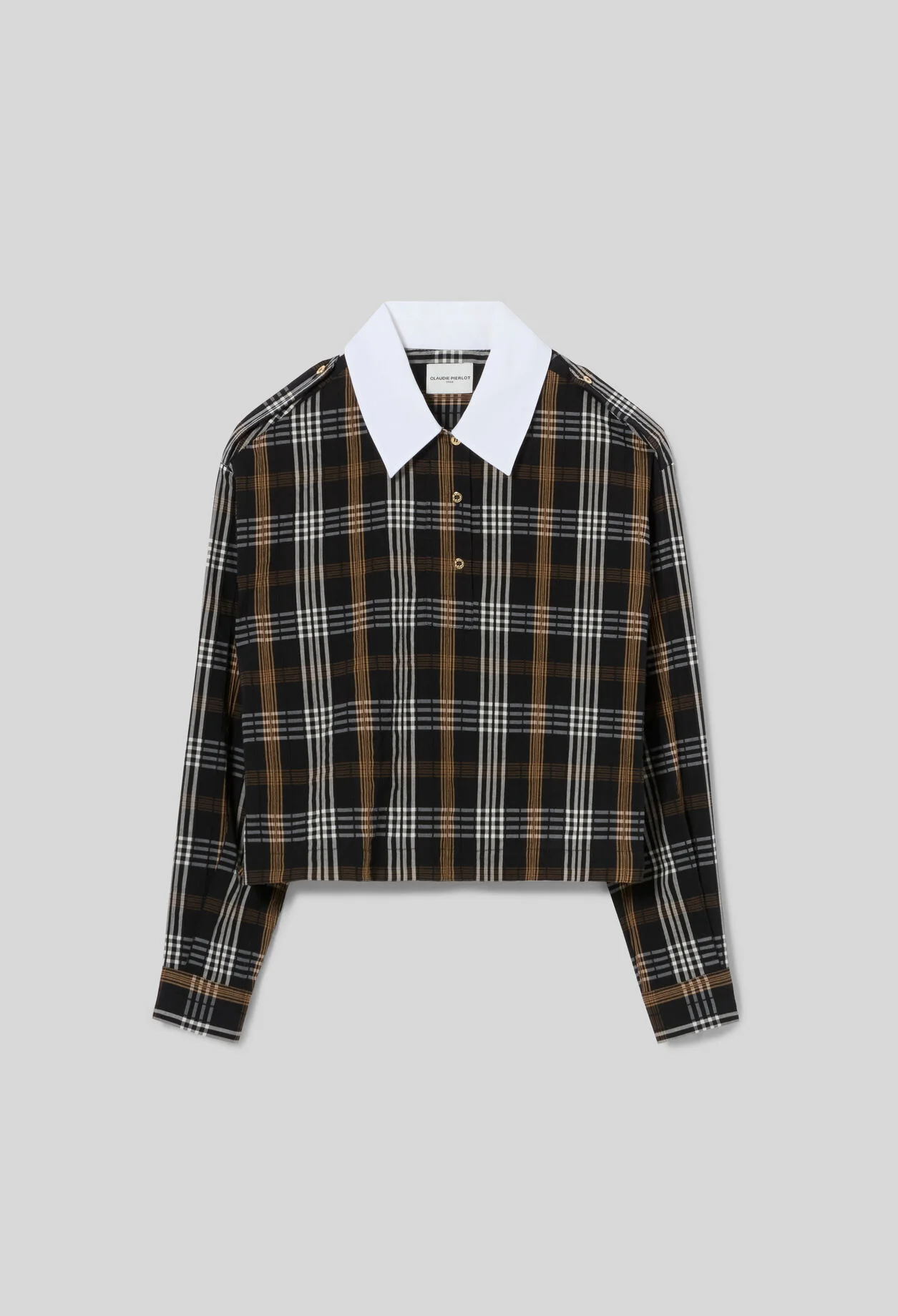 CHECKED BLOUSE - 1