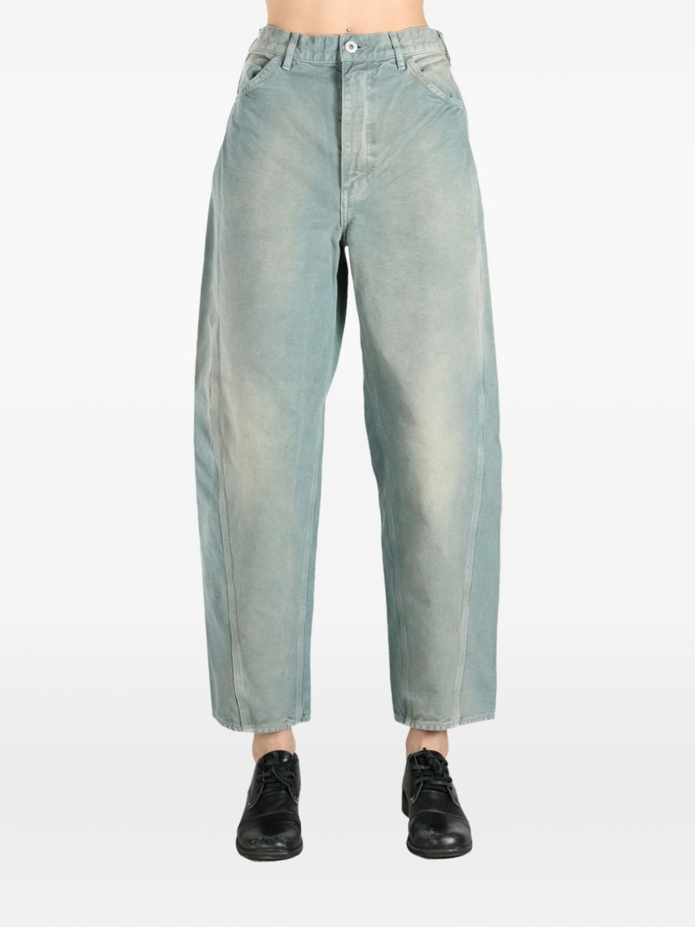 cotton tapered jeans - 2