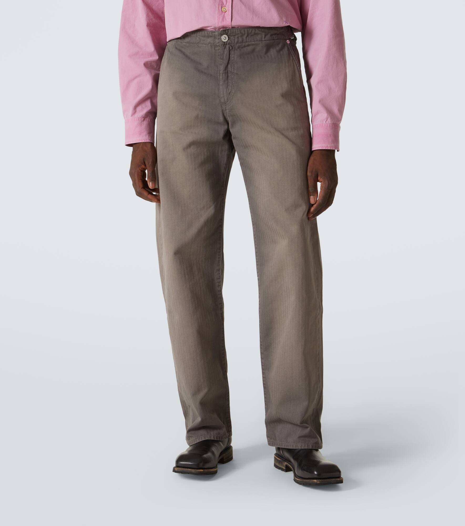 Trucker faded straight jeans - 3