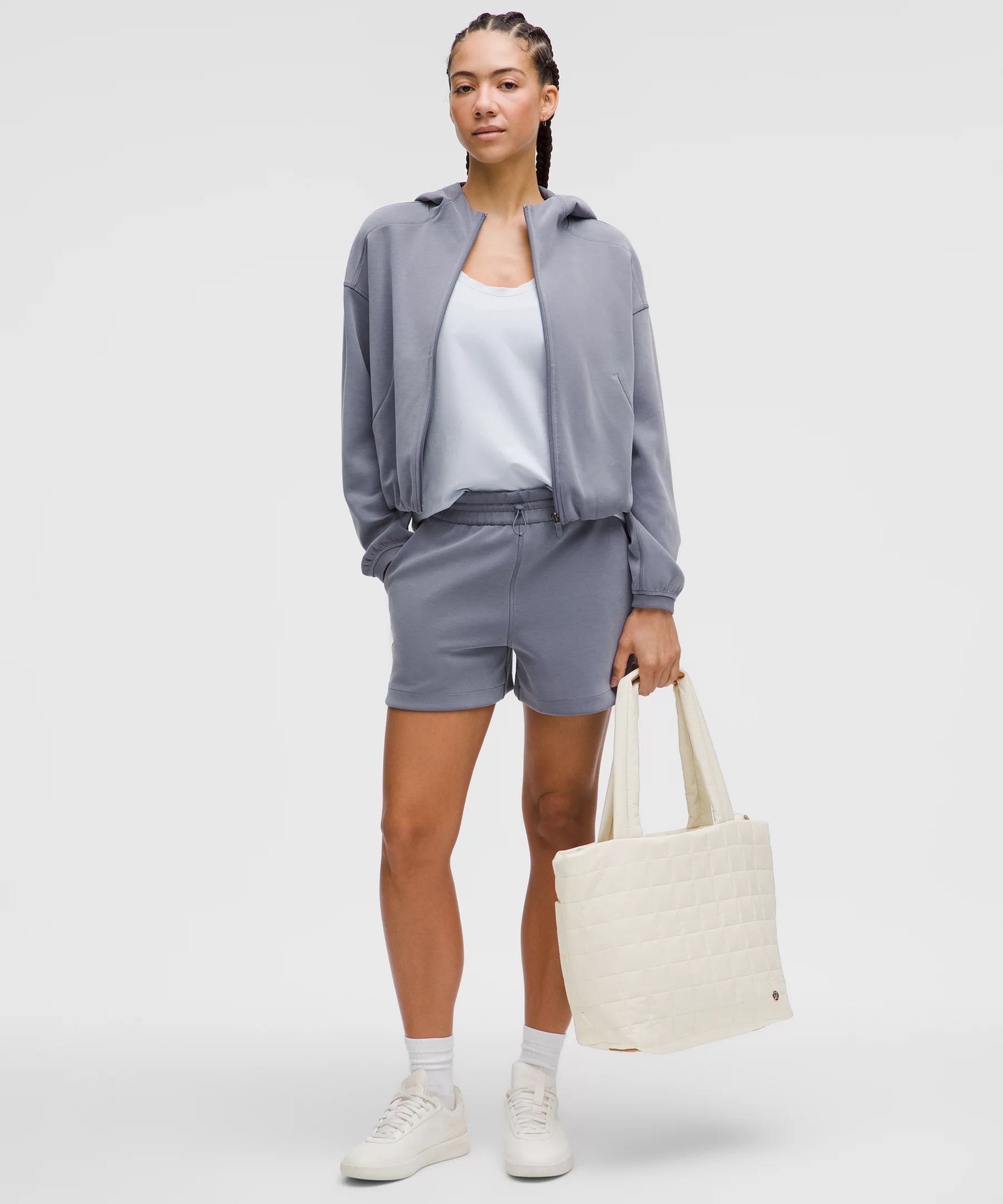 Quilted Grid Tote Bag 12L - 2