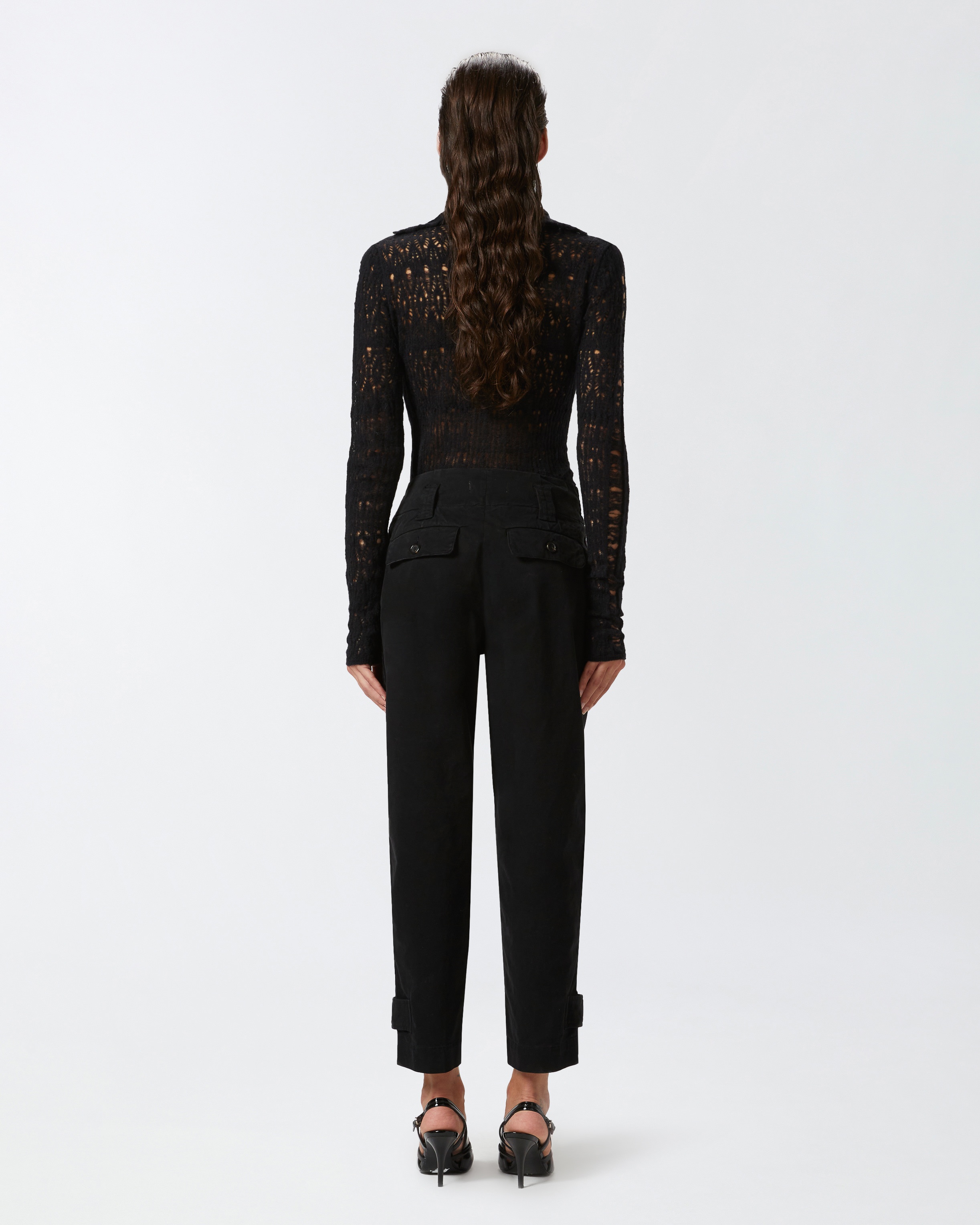 COTTON CARGO TROUSERS WITH POCKETS - 4