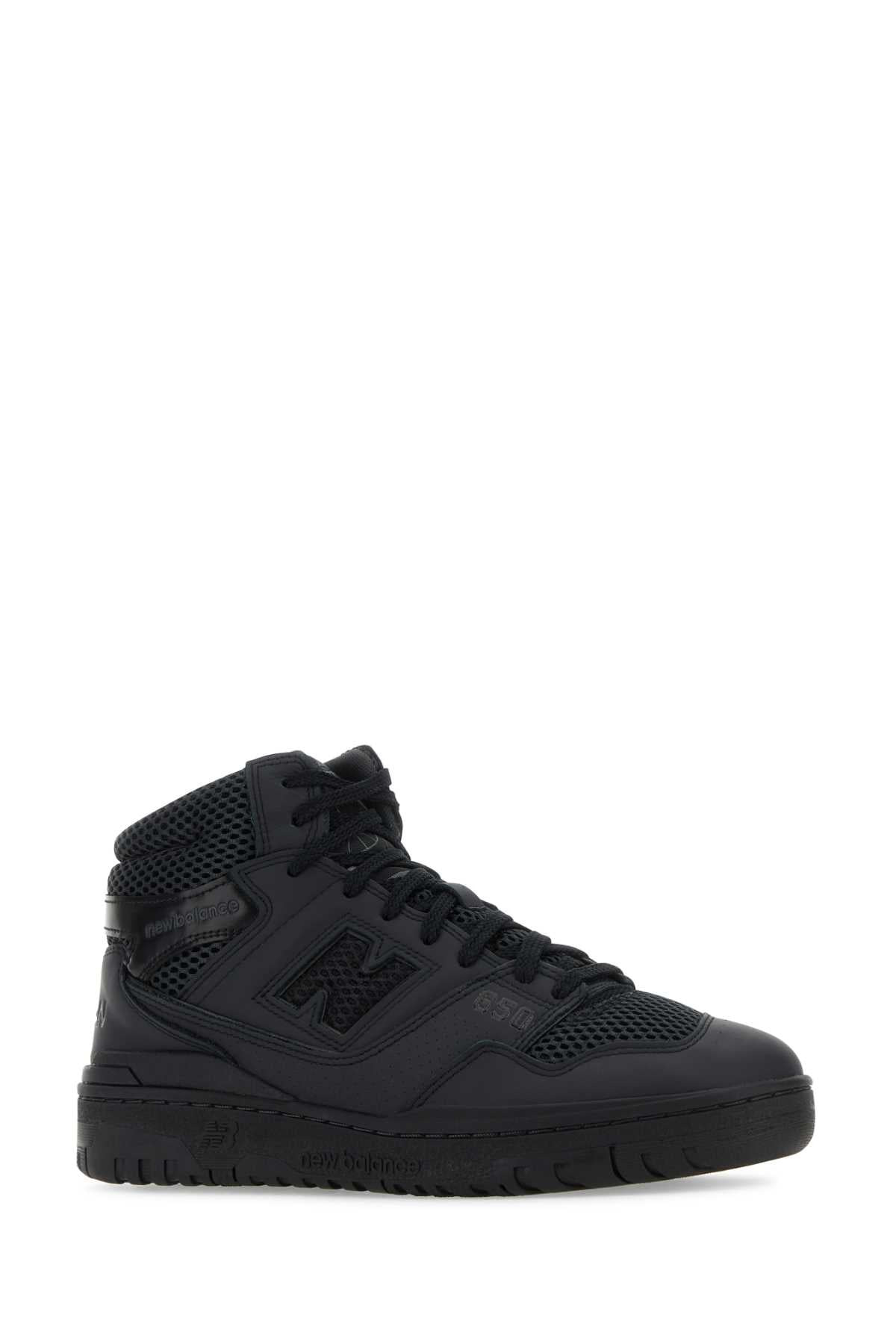 Junya Watanabe Men Black Leather And Mesh Junya Watanabe X New Balance Bb650 Sneakers - 2